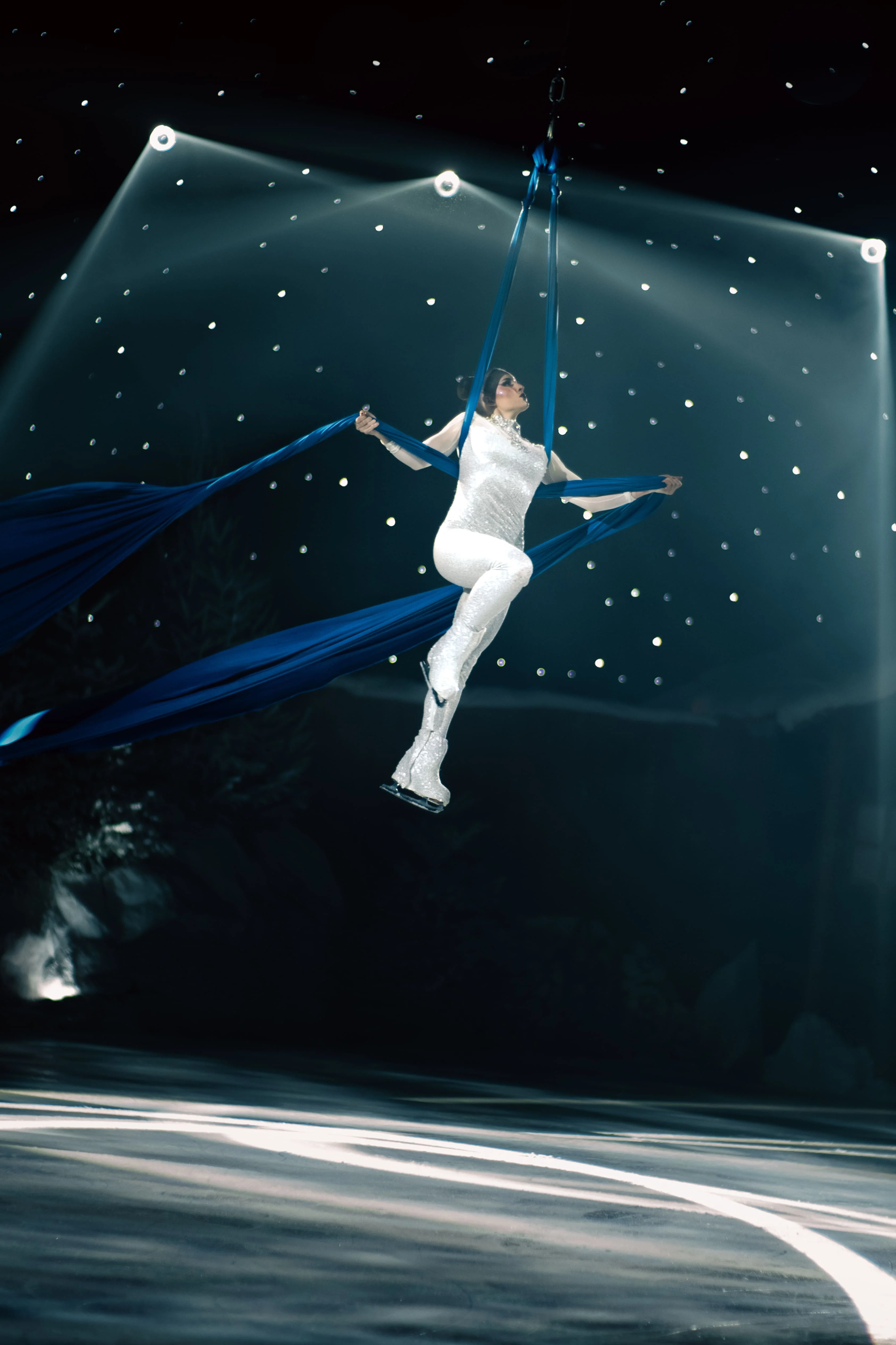 Walibi Ice Show - Grand final avec confettis et public en liesse